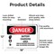 Signmission Battery Charging Area Risks, 18 in W x Rectangle, Aluminum OS-2PACK-DS-A-1218-L-1840 - alternate 5